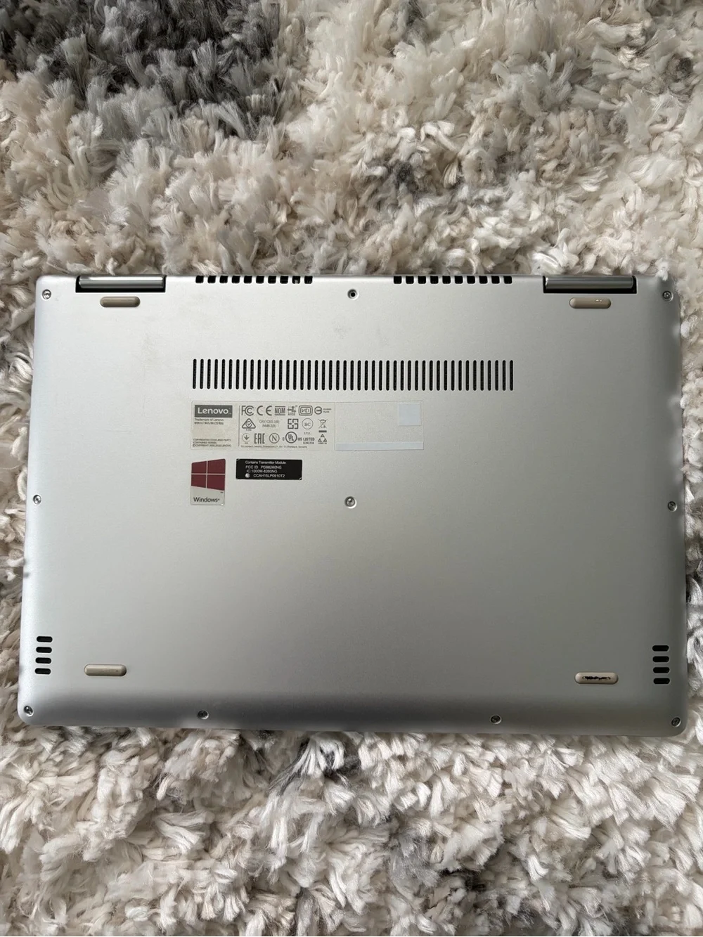 Lenovo Yoga Silver Convertible Laptop